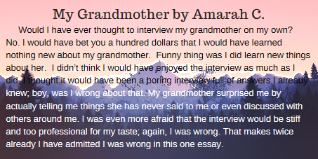 My Grandmother by Amarah